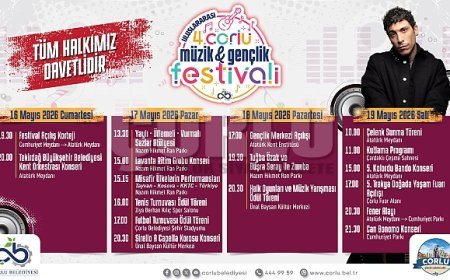 Çorlu’da Festival Coşkusu Başlıyor