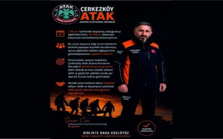 ÇERKEZKÖY ATAK ARAMA KURTARMA DERNEĞİ EĞİTİMLERİ TAMAMLANDI