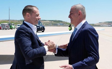 UEFA Başkanı Aleksander Ceferin, Avrupa Ligi finali için İstanbul'a geldi