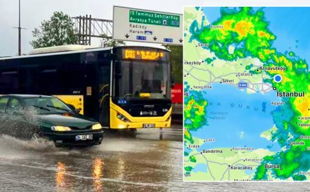 İstanbul'u yağmur yüklü bulutlar sardı: Sağanak etkili oluyor, trafik felç