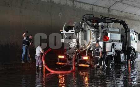 Tekirdağ'da sağanak etkili oldu, ekipler teyakkuza geçti