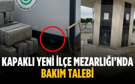 Kapaklı Yeni İlçe Mezarlığı’nda bakım talebi