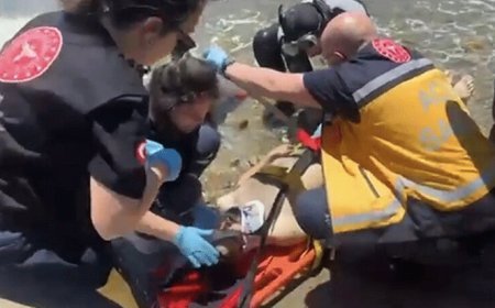 Serinlemek için girdiği denizde kayboldu! 40 metre açıkta hareketsiz bulundu: Durumu ağır