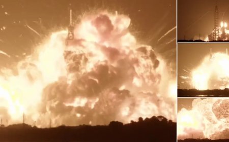 Blue Origin roketi fırlatma rampasında patladı