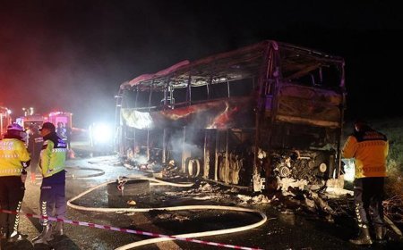 Son dakika: Denizli'de yolcu otobüsü bariyerlere çarparak yandı! 7 kişi öldü, 30 kişi yaralandı