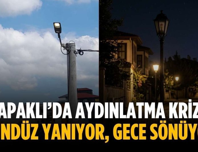 Kapaklı’da aydınlatma krizi: Gündüz yanıyor, gece sönüyor