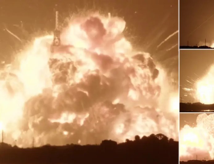 Blue Origin roketi fırlatma rampasında patladı