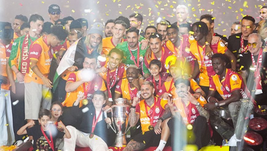 Şampiyon Galatasaray'dan 4x4'lük kutlama!