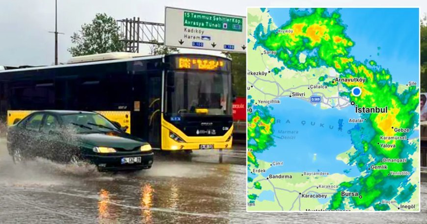 İstanbul'u yağmur yüklü bulutlar sardı: Sağanak etkili oluyor, trafik felç