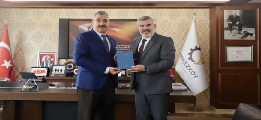 NKÜ REKTÖRÜ ŞAHİN’DEN ÇTSO BAŞKANI ÇETİN’E ZİYARET