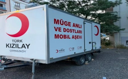 MÜGE ANLI'DAN TÜRK KIZILAYI ÇERKEZKÖY ŞUBESİ'NE MOBİL AŞEVİ