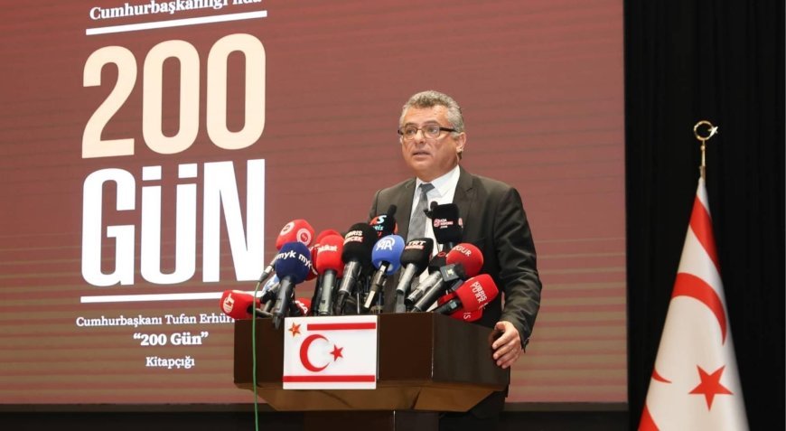 KKTC Cumhurbaşkanı Erhürman'dan Cumhurbaşkanı Erdoğan'ın açıklamalarına destek!