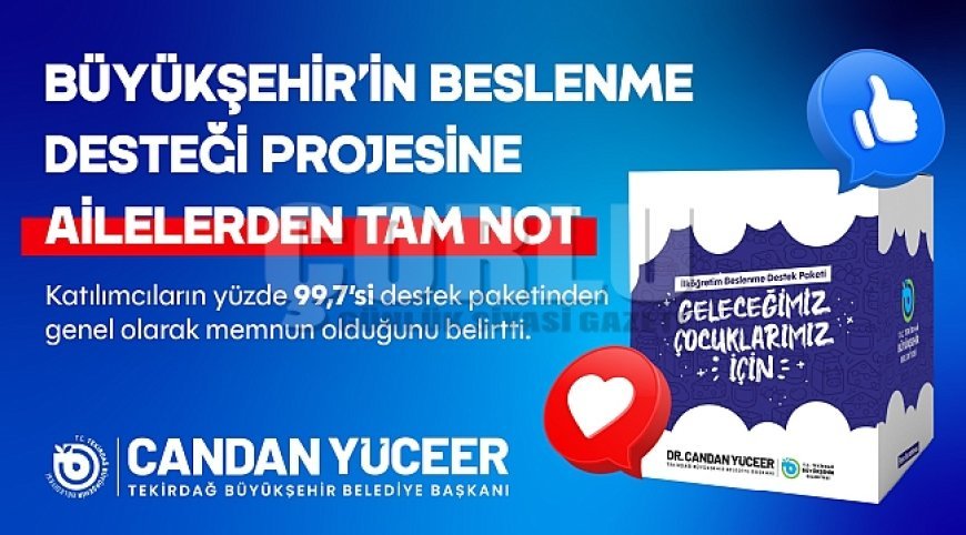 BÜYÜKŞEHİR’İN BESLENME DESTEĞİ PROJESİNE AİLELERDEN TAM NOT