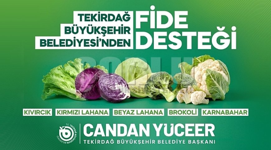 YEREL ÜRETİCİYE FİDE DESTEĞİYLE NEFES